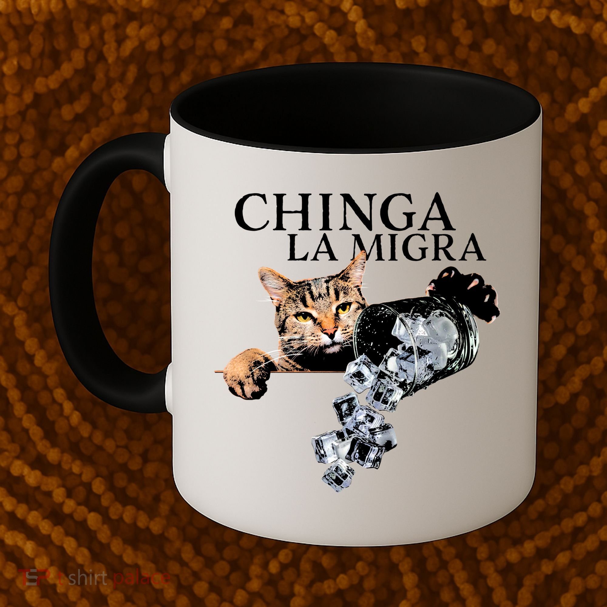Chinga La Migra Cat Anti ICE Coffee Mug