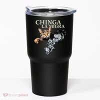Chinga La Migra Cat Anti ICE Tumbler thumb 0