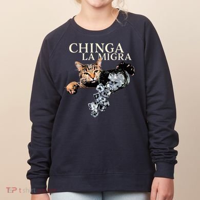 Chinga La Migra Cat Anti ICE Women's Sweatshirt