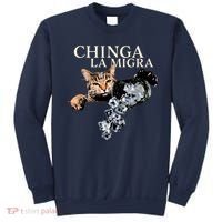 Chinga La Migra Cat Anti ICE Sweatshirt thumb 0