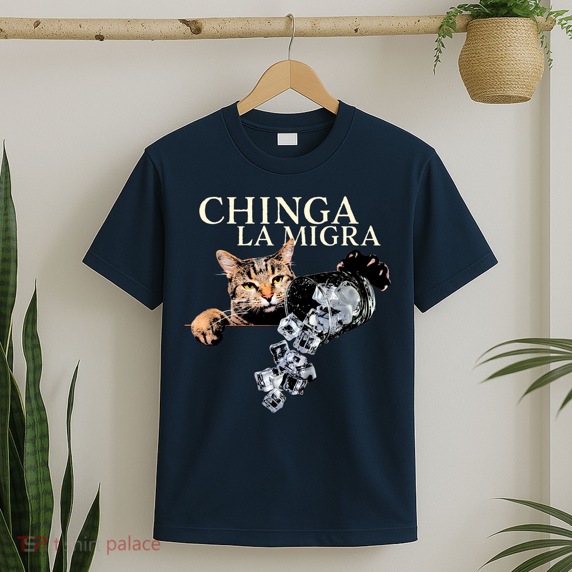 Chinga La Migra Cat Anti ICE T-Shirt