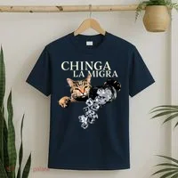 Chinga La Migra Cat Anti ICE T-Shirt thumb 2