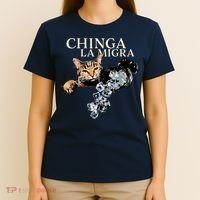 Chinga La Migra Cat Anti ICE T-Shirt thumb 4