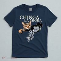 Chinga La Migra Cat Anti ICE T-Shirt thumb 5