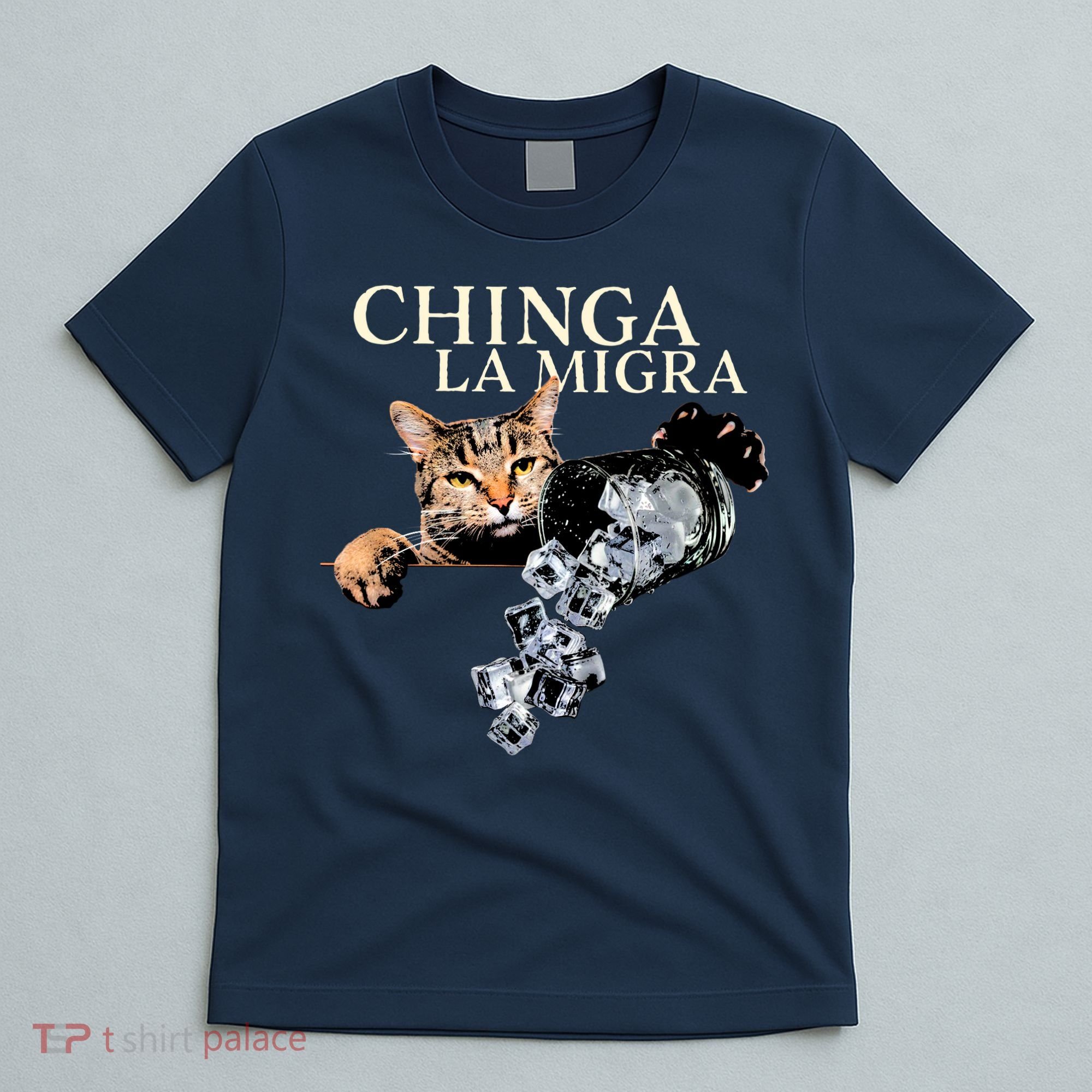 Chinga La Migra Cat Anti ICE T-Shirt
