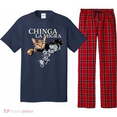 Chinga La Migra Cat Anti ICE Pajama Set