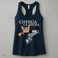 Chinga La Migra Cat Anti ICE Women's Tank Top thumb 3
