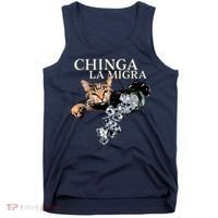 Chinga La Migra Cat Anti ICE Tank Top thumb 0