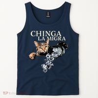 Chinga La Migra Cat Anti ICE Tank Top thumb 2