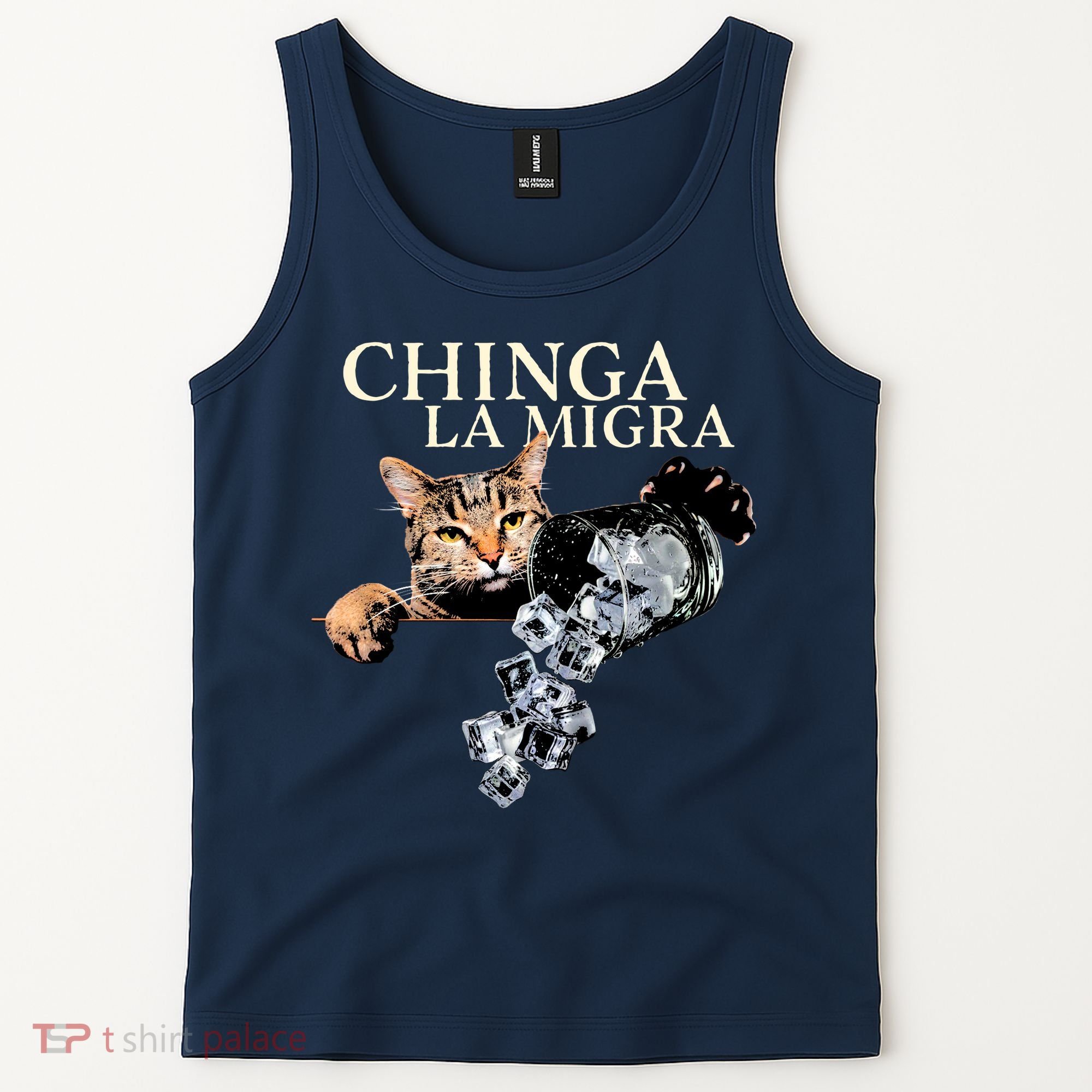 Chinga La Migra Cat Anti ICE Tank Top