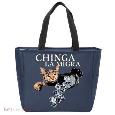 Chinga La Migra Cat Anti ICE Tote Bag