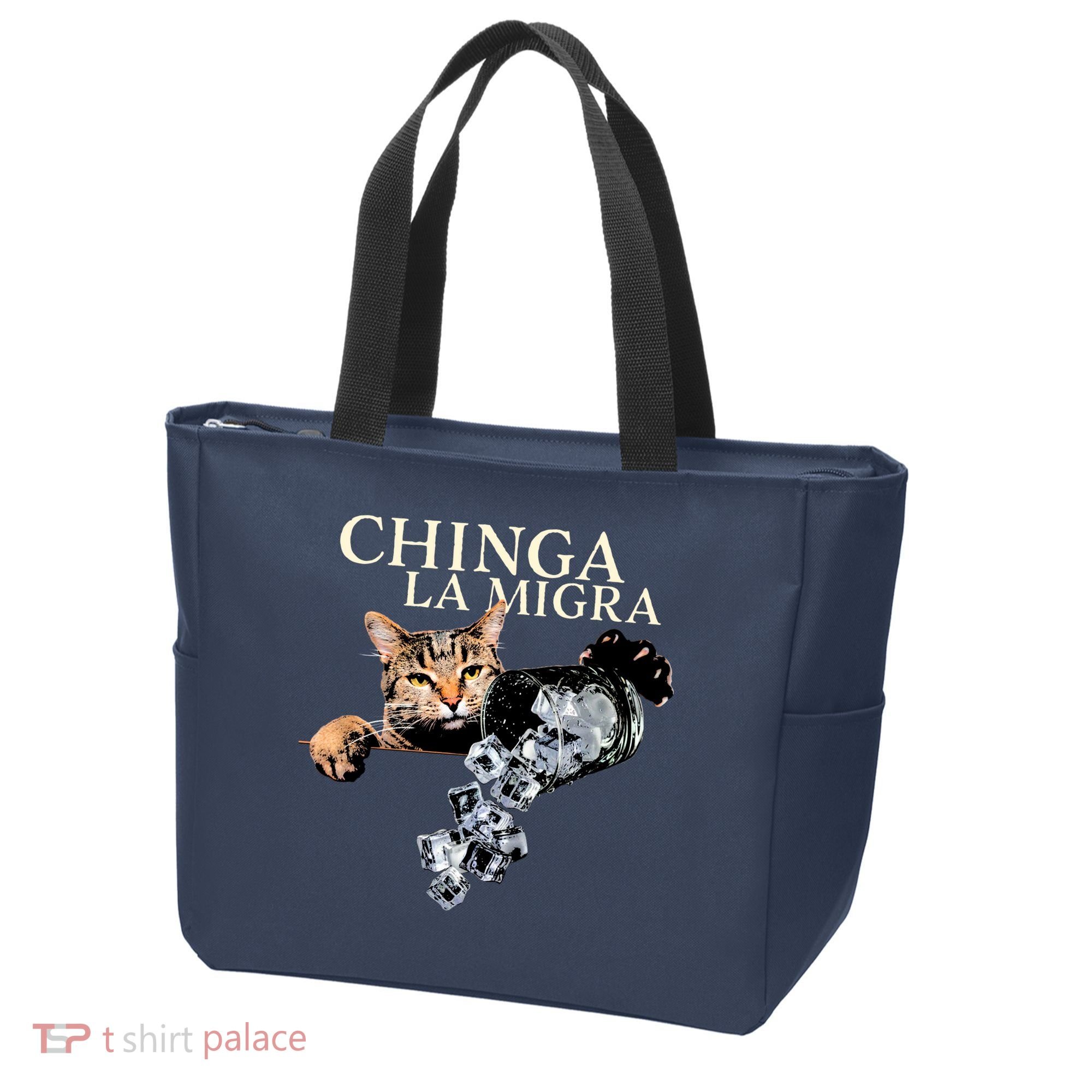 Chinga La Migra Cat Anti ICE Tote Bag