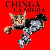 Chinga La Migra Cat Anti ICE Santa Hat thumb 1