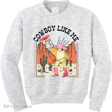 Cowboy Like Me Frog Kids Sweatshirt