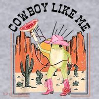 Cowboy Like Me Frog Women's Sweatshirt thumb 2