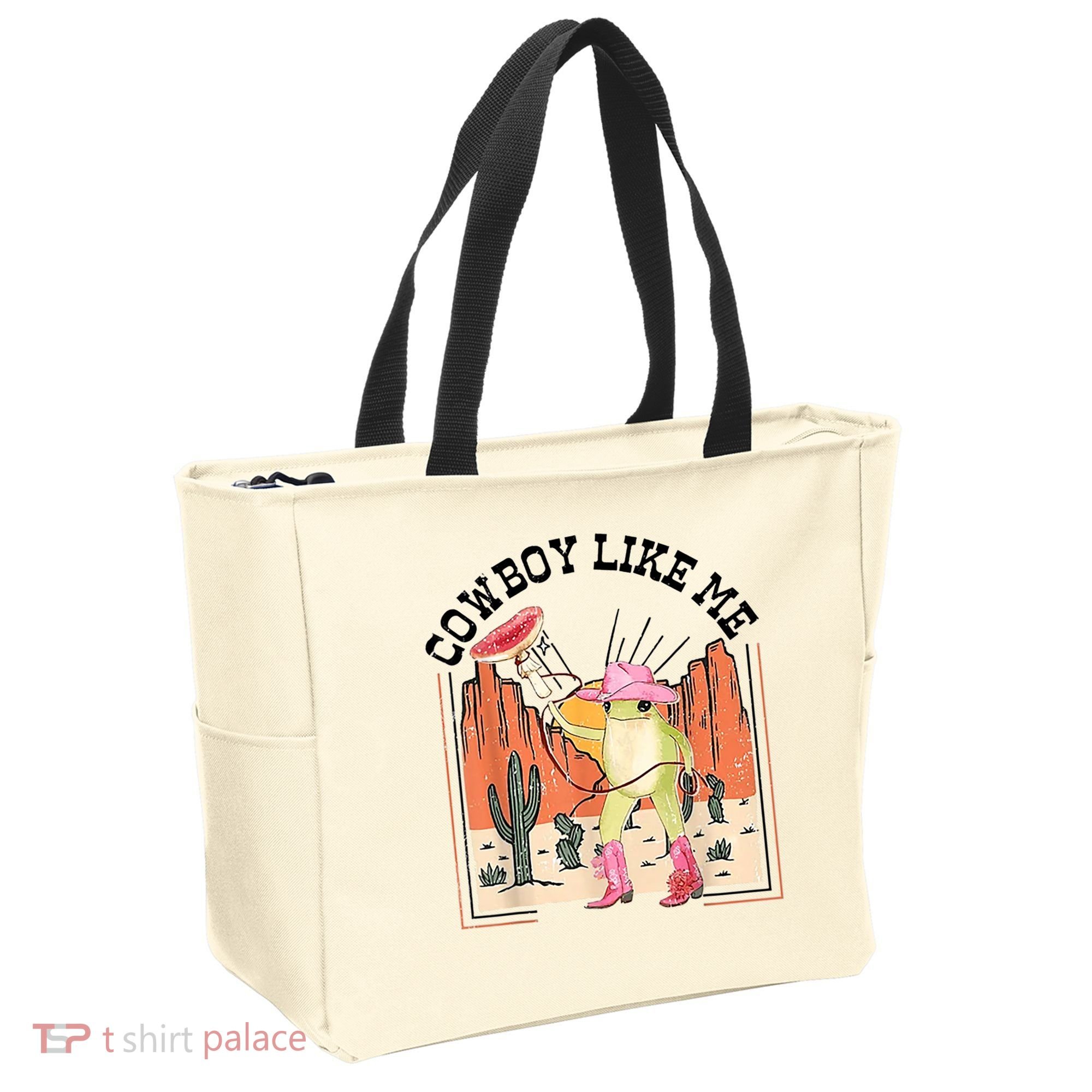 Cowboy Like Me Frog Tote Bag