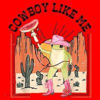 Cowboy Like Me Frog Santa Hat thumb 1