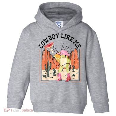 Cowboy Like Me Frog Toddler Hoodie