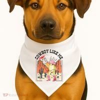 Cowboy Like Me Frog USA-Made Doggie Bandana thumb 1