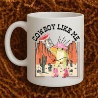 Cowboy Like Me Frog Coffee Mug thumb 2
