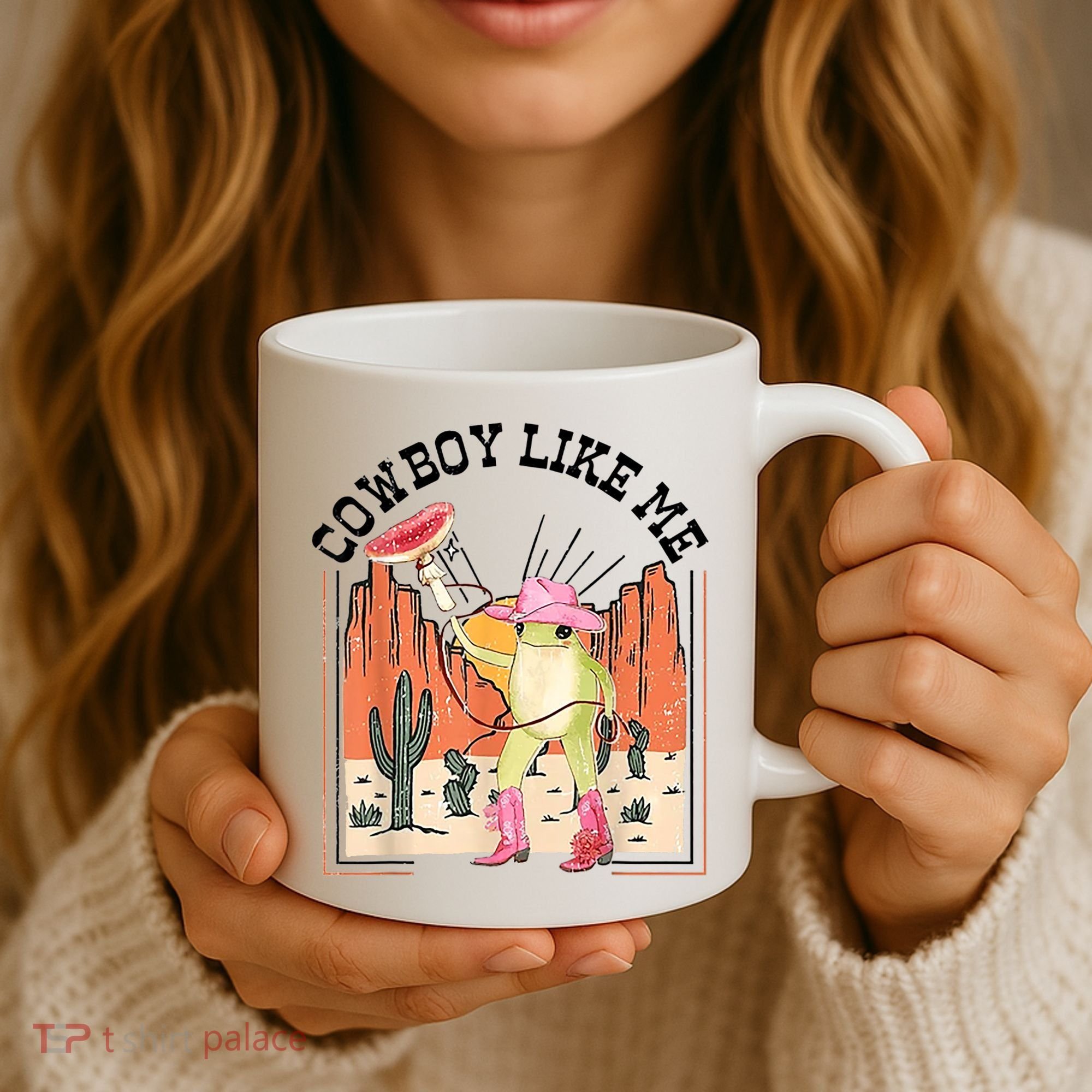 Cowboy Like Me Frog Coffee Mug