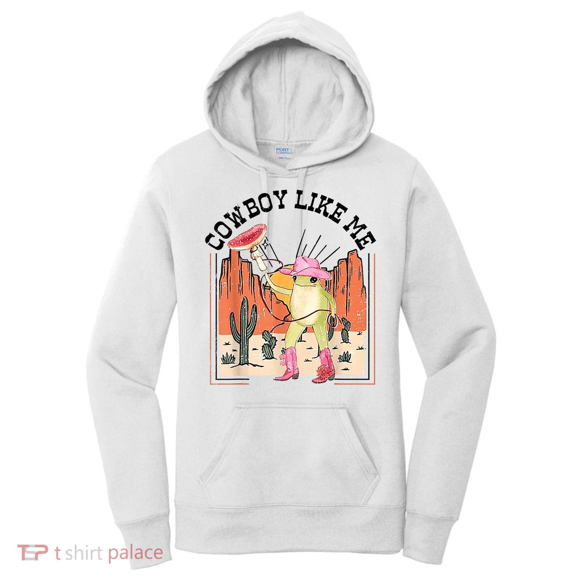 Cowboy Like Me Frog Women's Hoodie