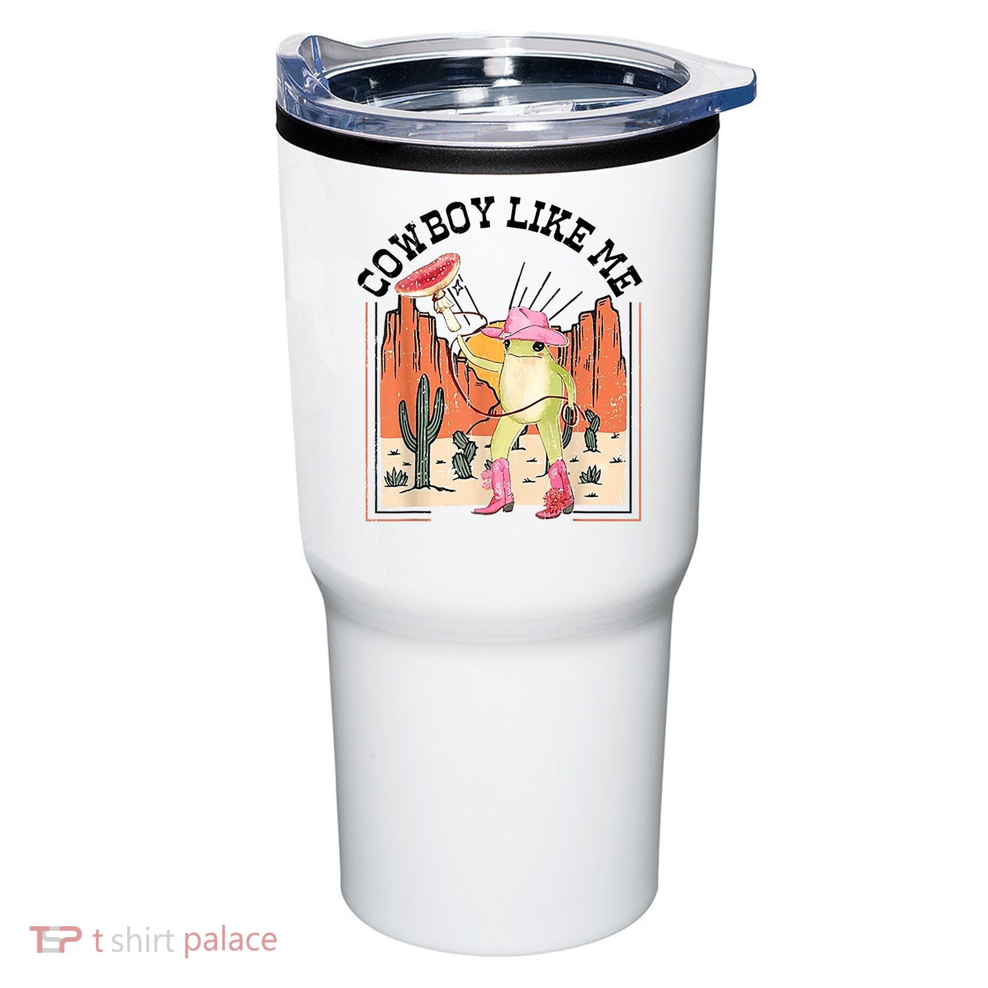 Cowboy Like Me Frog Tumbler