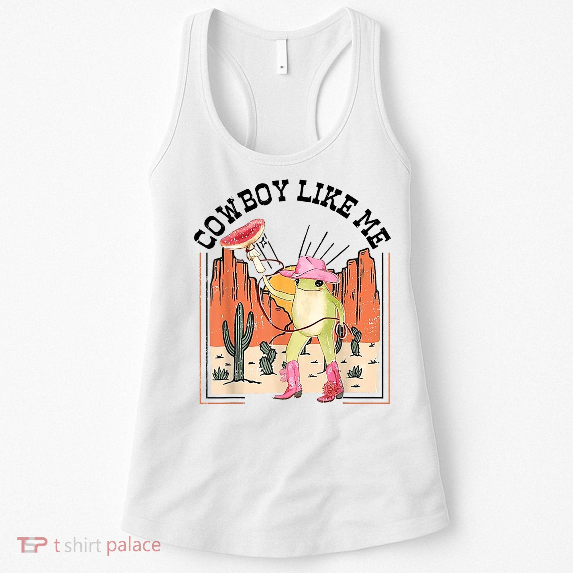 Cowboy Like Me Frog Women's Tank Top