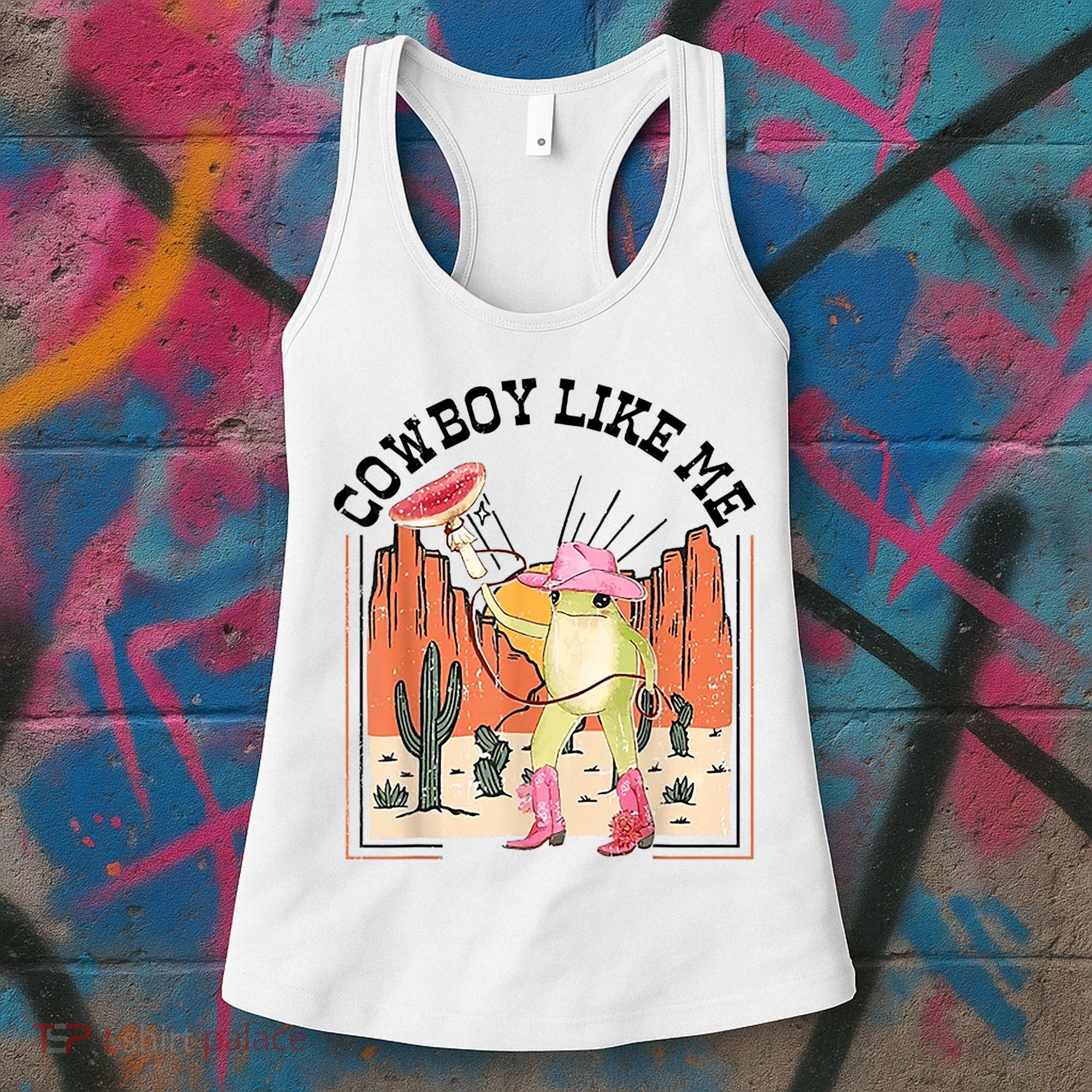 Cowboy Like Me Frog Women's Tank Top