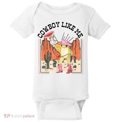 Cowboy Like Me Frog Baby Bodysuit