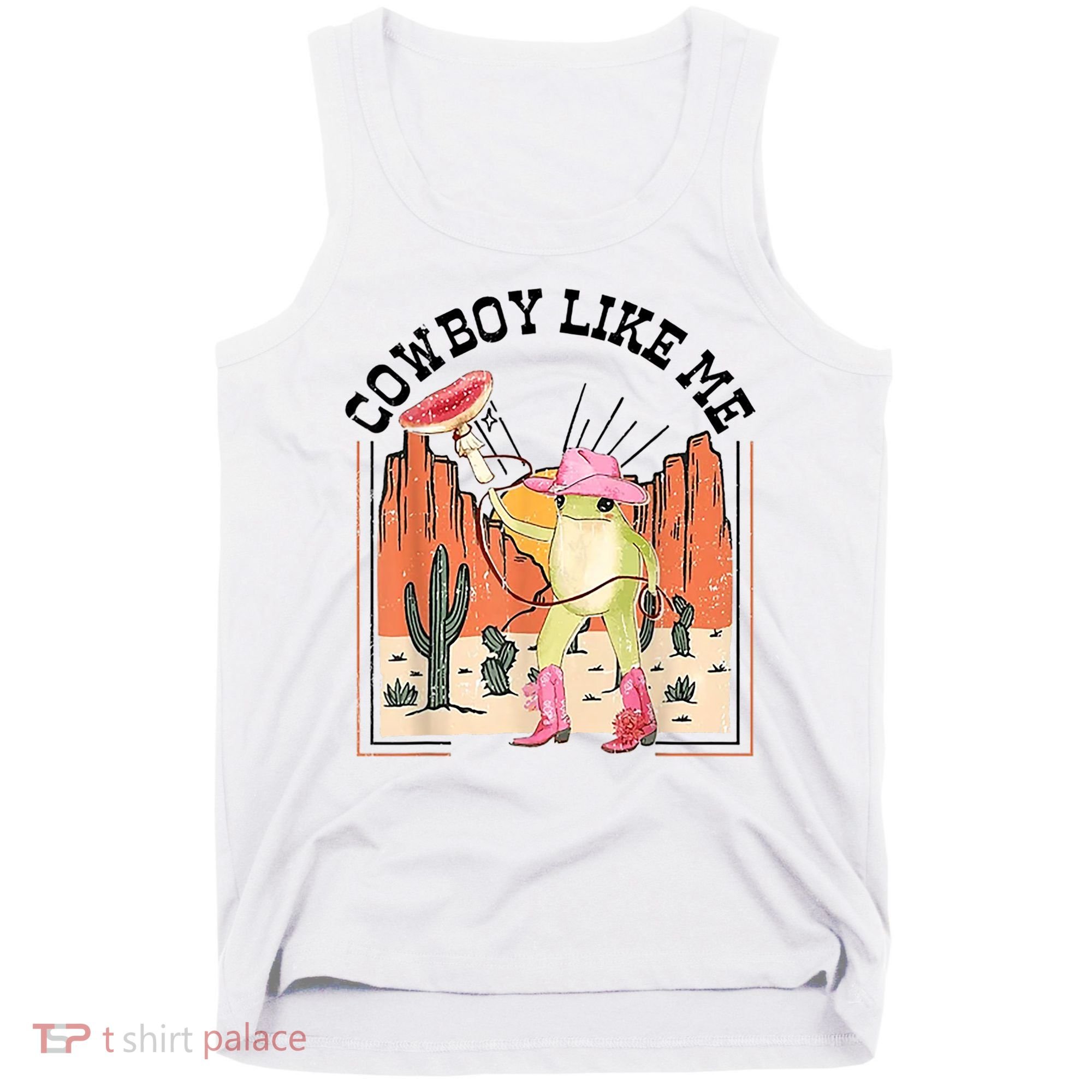 Cowboy Like Me Frog Tank Top