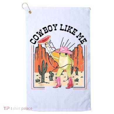 Cowboy Like Me Frog Golf Towel