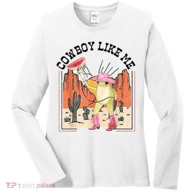 Cowboy Like Me Frog Women's Long Sleeve Shirt