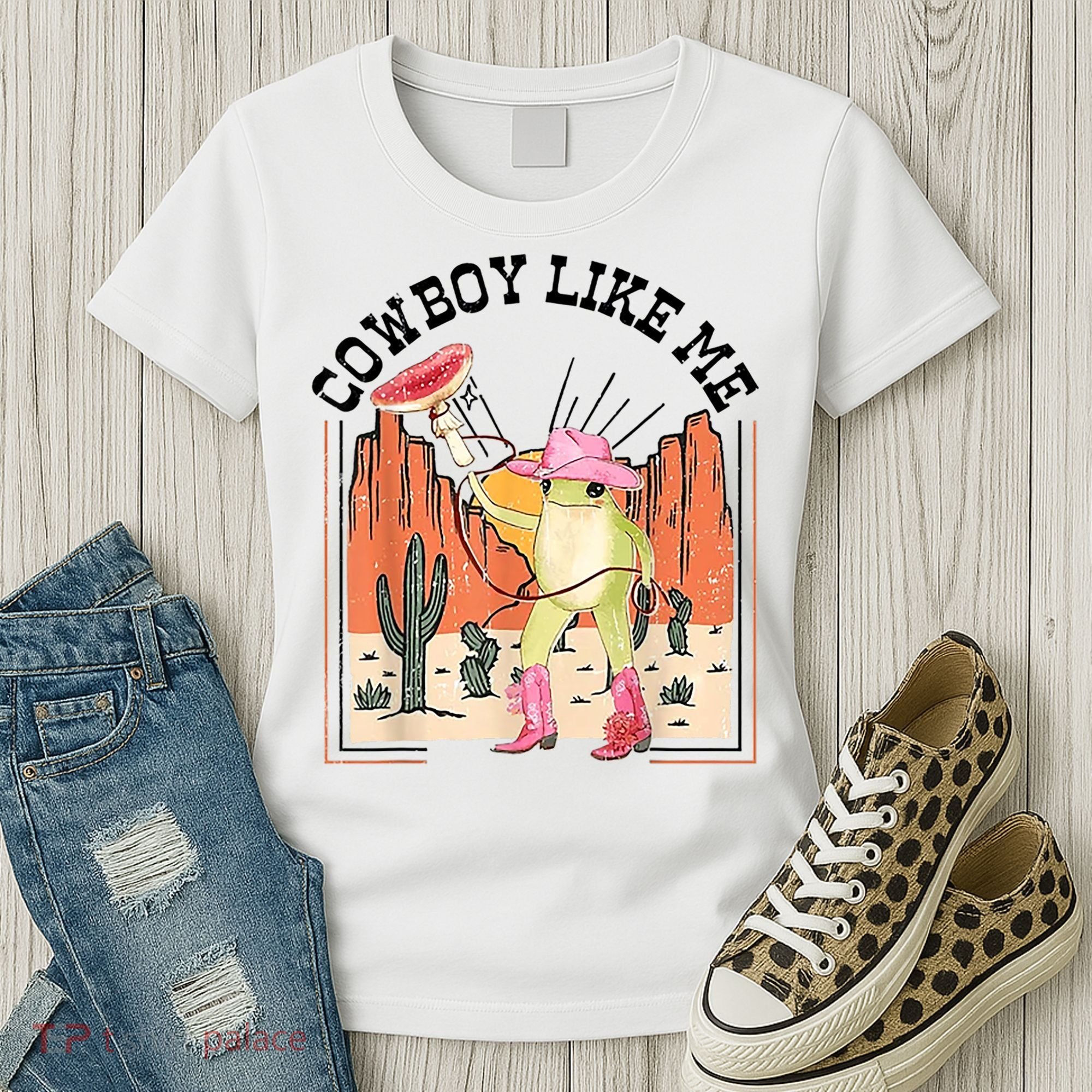 Cowboy Like Me Frog Women's T-Shirt