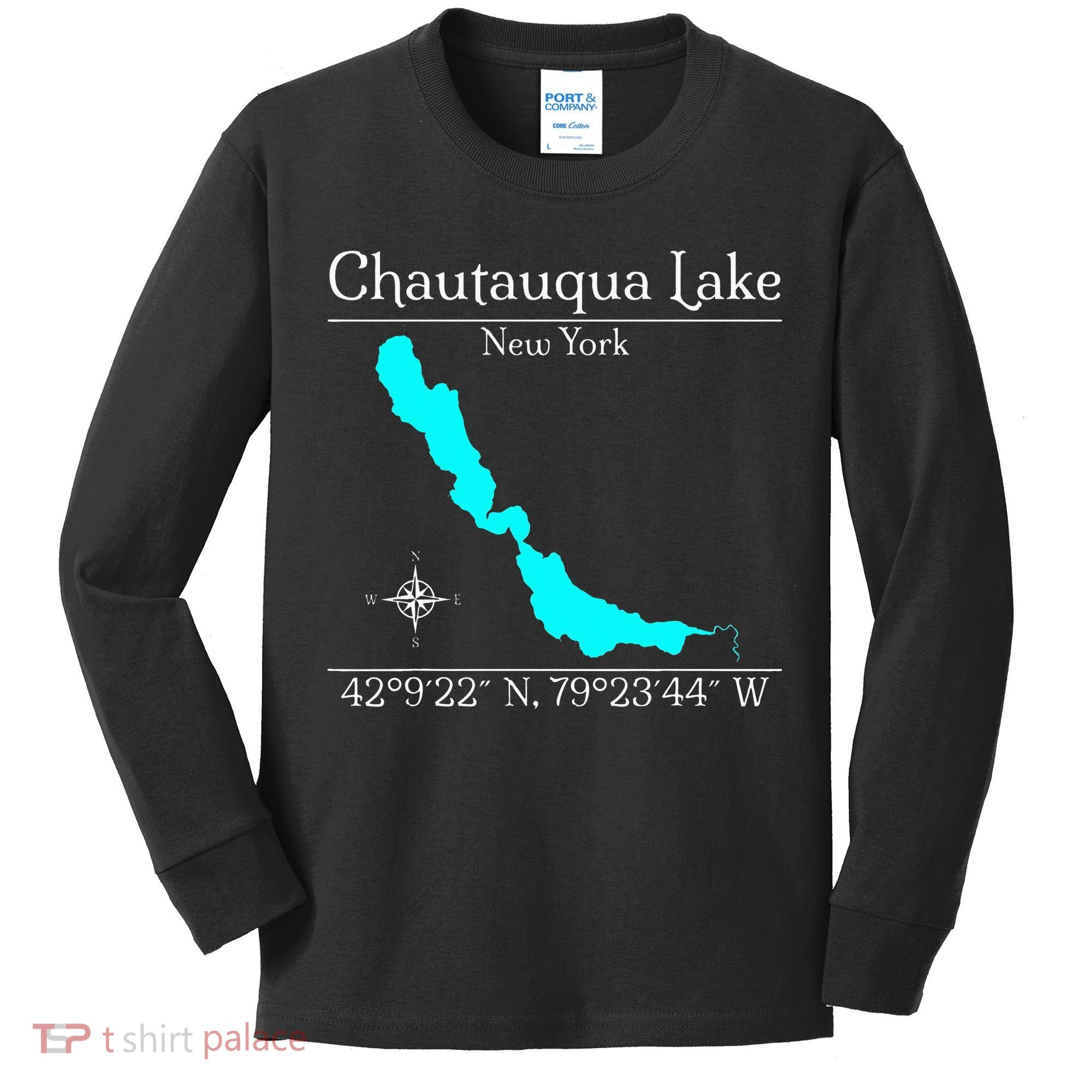 Chautauqua Lake New York Kids Long Sleeve Shirt