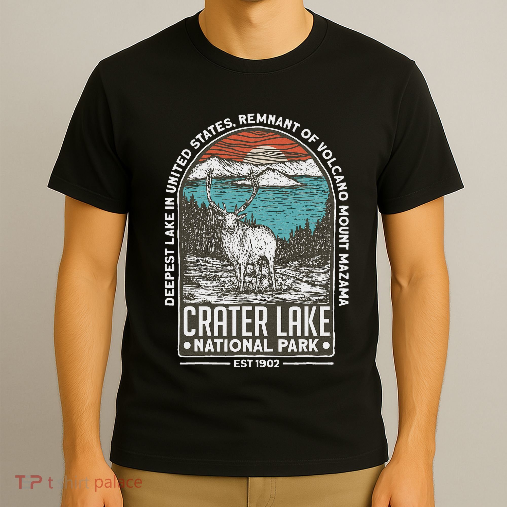 Crater Lake National Park Oregon Mountain Tourist Souvenirs T-Shirt