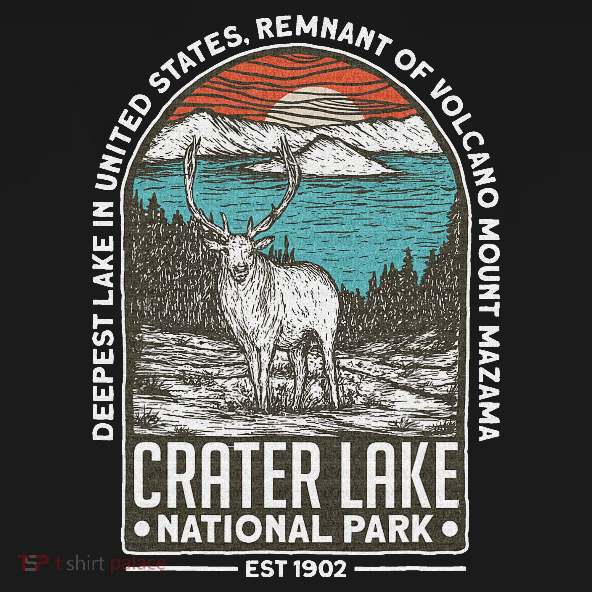 Crater Lake National Park Oregon Mountain Tourist Souvenirs Women's Hoodie