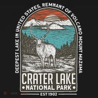 Crater Lake National Park Oregon Mountain Tourist Souvenirs Mousepad thumb 1