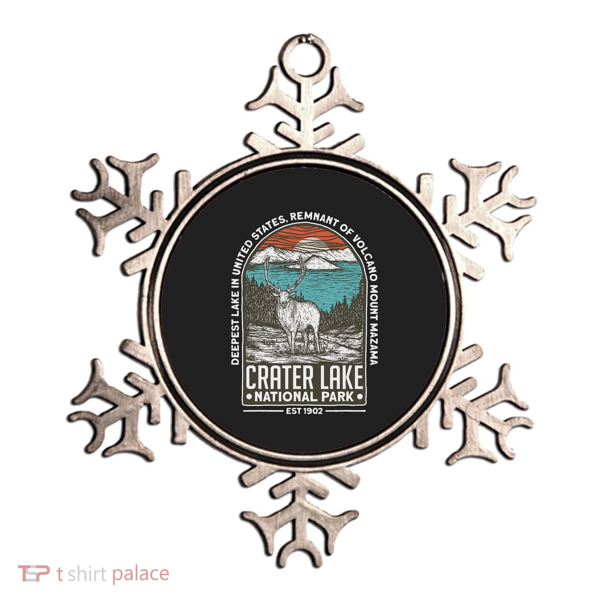 Crater Lake National Park Oregon Mountain Tourist Souvenirs Ornament