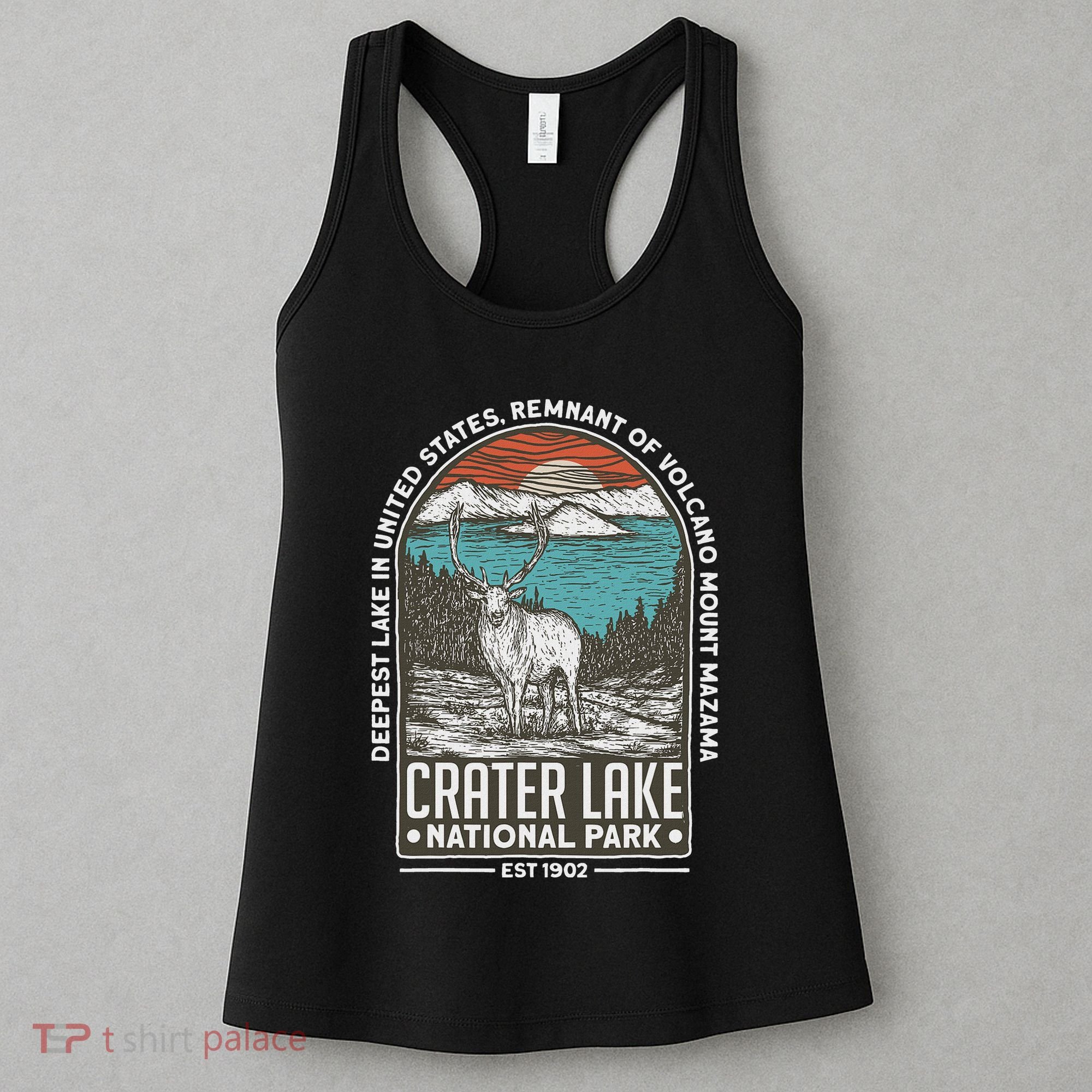 Crater Lake National Park Oregon Mountain Tourist Souvenirs Women's Tank Top
