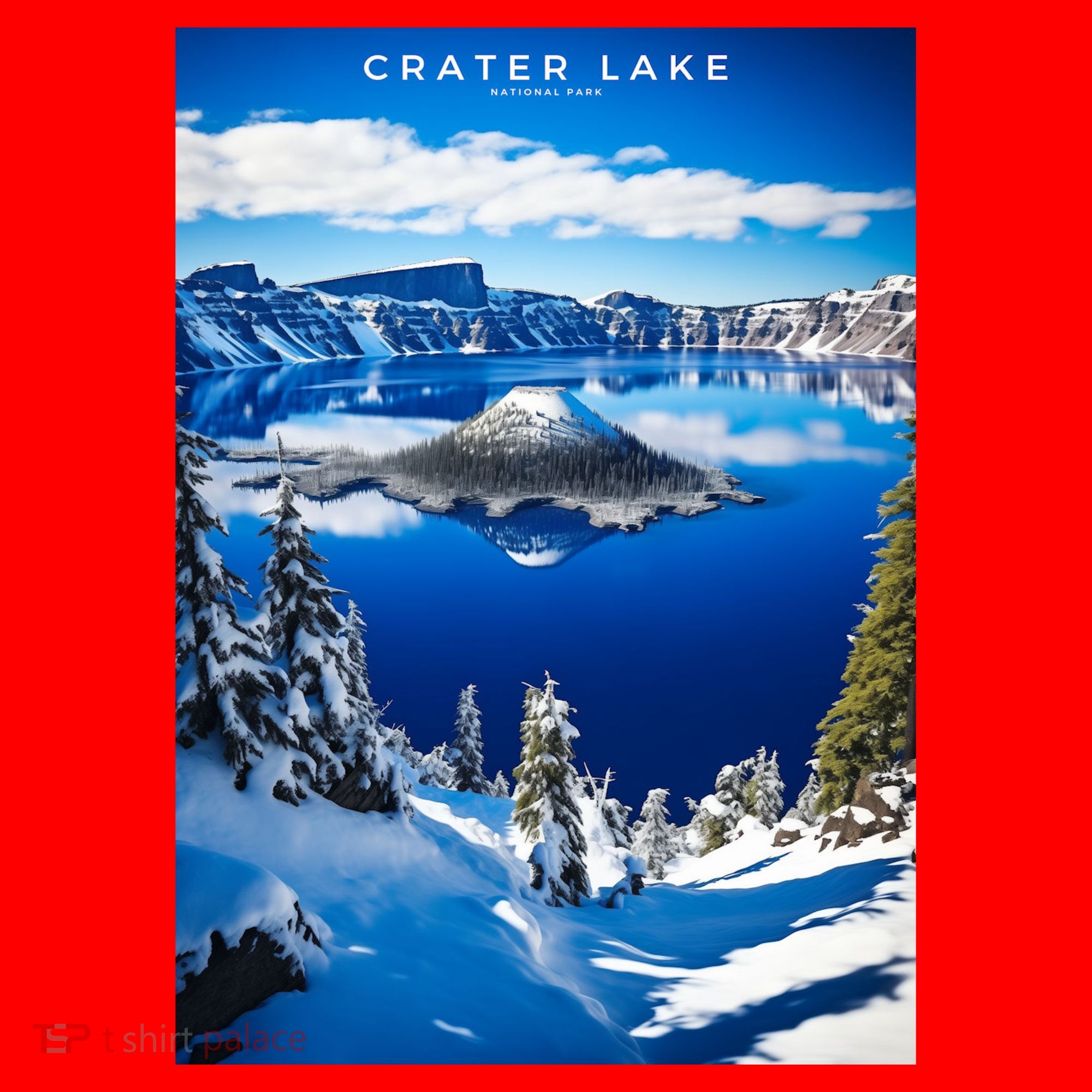 Crater Lake National Park Santa Hat
