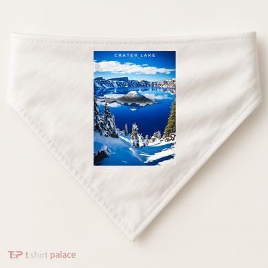 Crater Lake National Park USA-Made Doggie Bandana