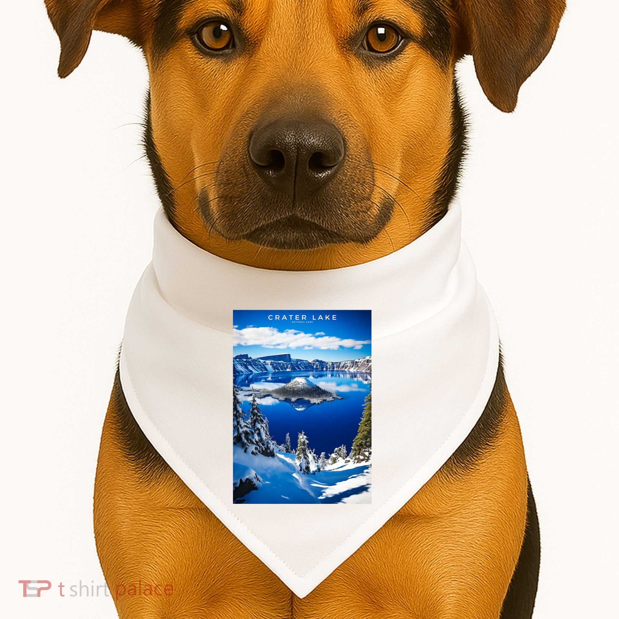 Crater Lake National Park USA-Made Doggie Bandana