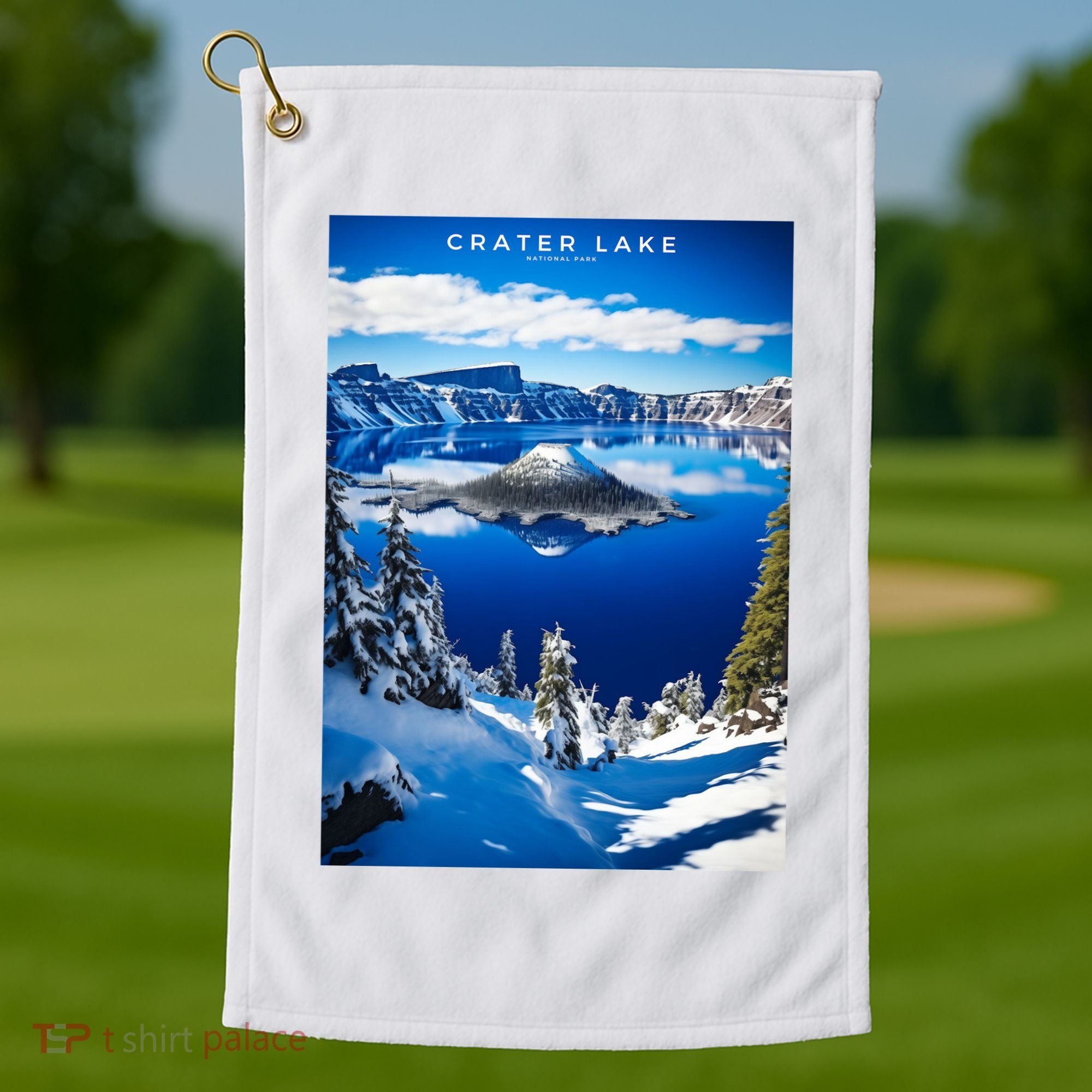 Crater Lake National Park Golf Towel