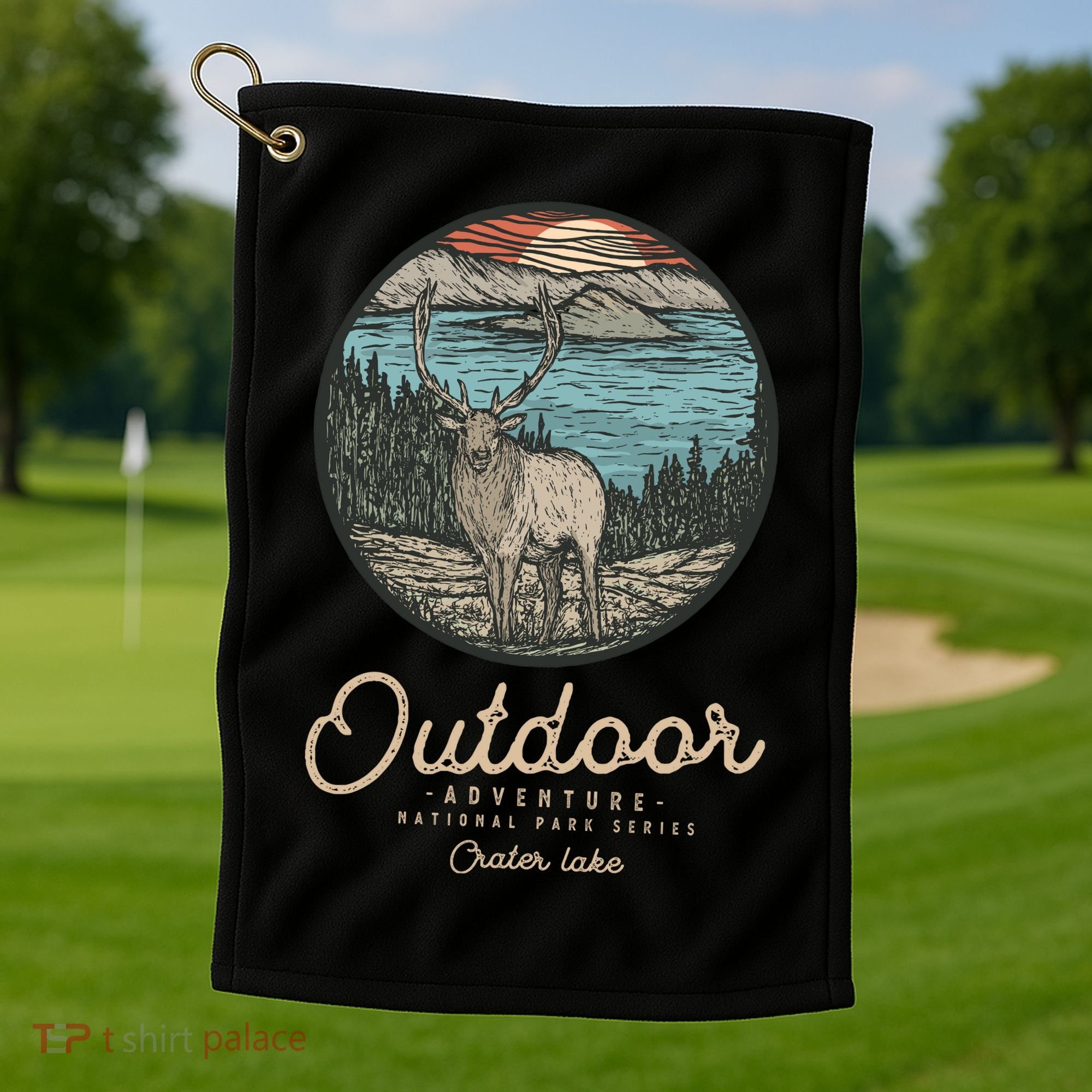 Crater Lake National Park Golf Towel