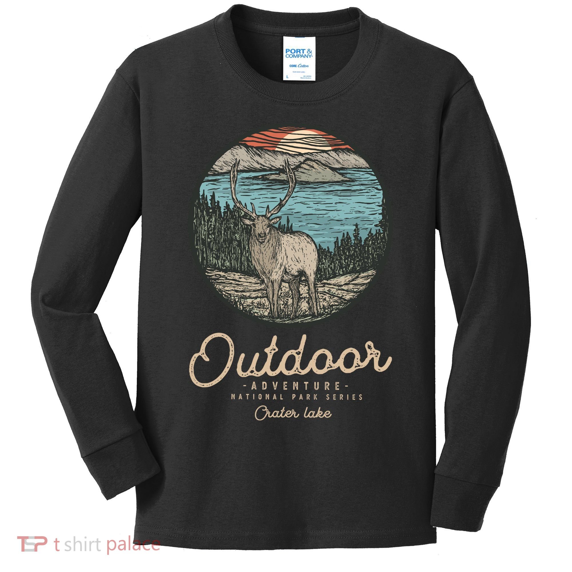 Crater Lake National Park Kids Long Sleeve Shirt