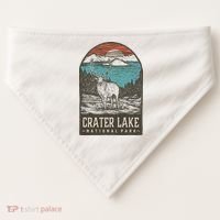 Crater Lake National Park USA-Made Doggie Bandana thumb 0