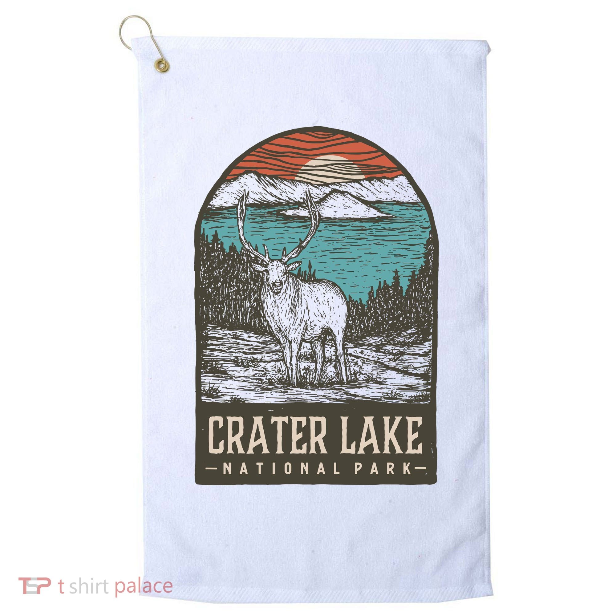 Crater Lake National Park Golf Towel