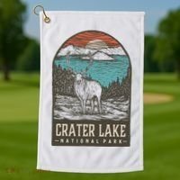 Crater Lake National Park Golf Towel thumb 1