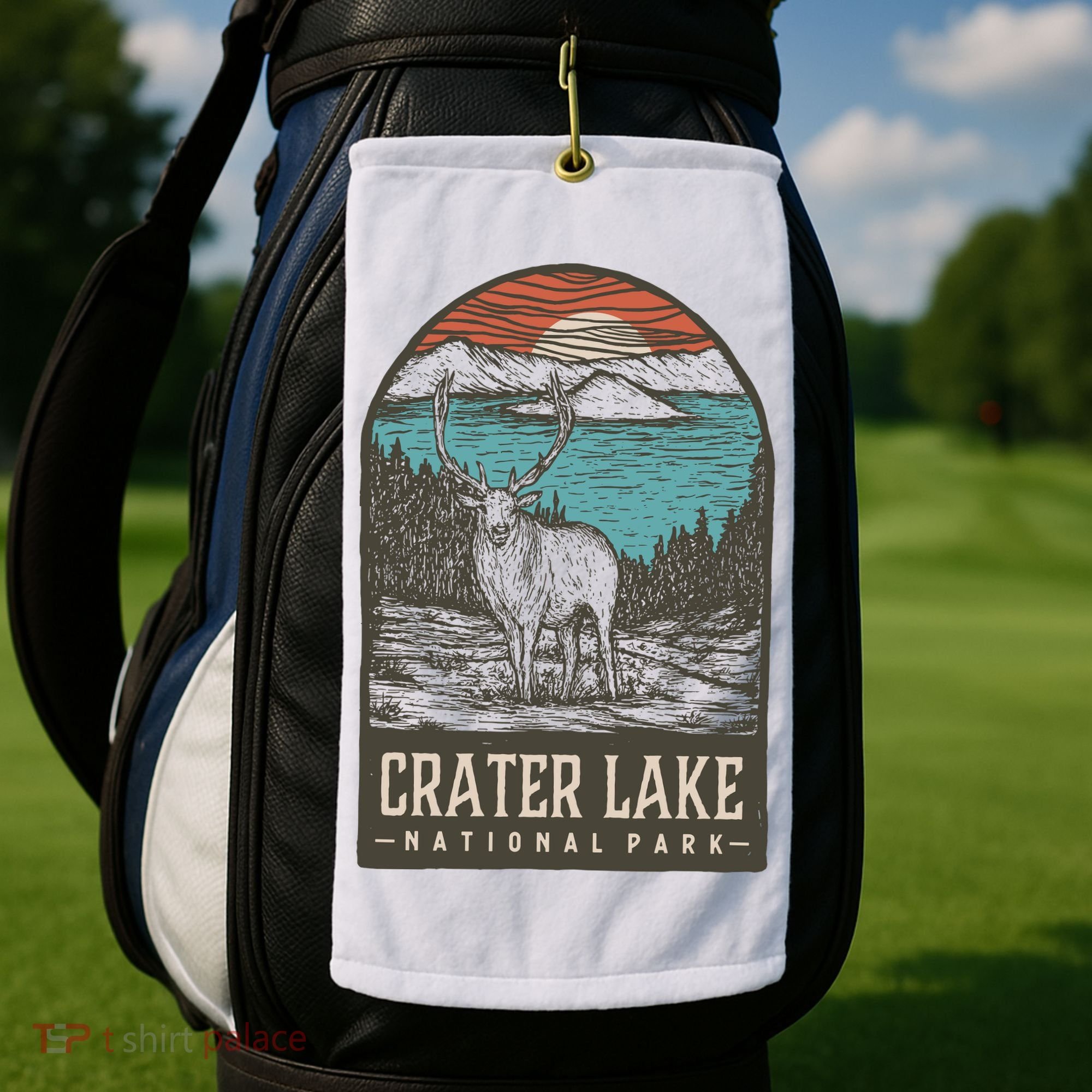 Crater Lake National Park Golf Towel
